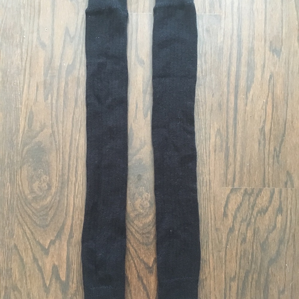 Handmade black leg warmers